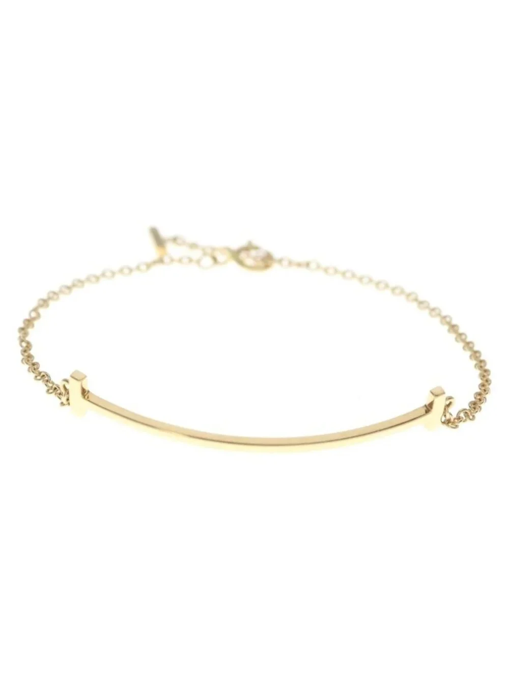 Tiffany & Co T Smile Small 18k Yellow Gold Bracelet